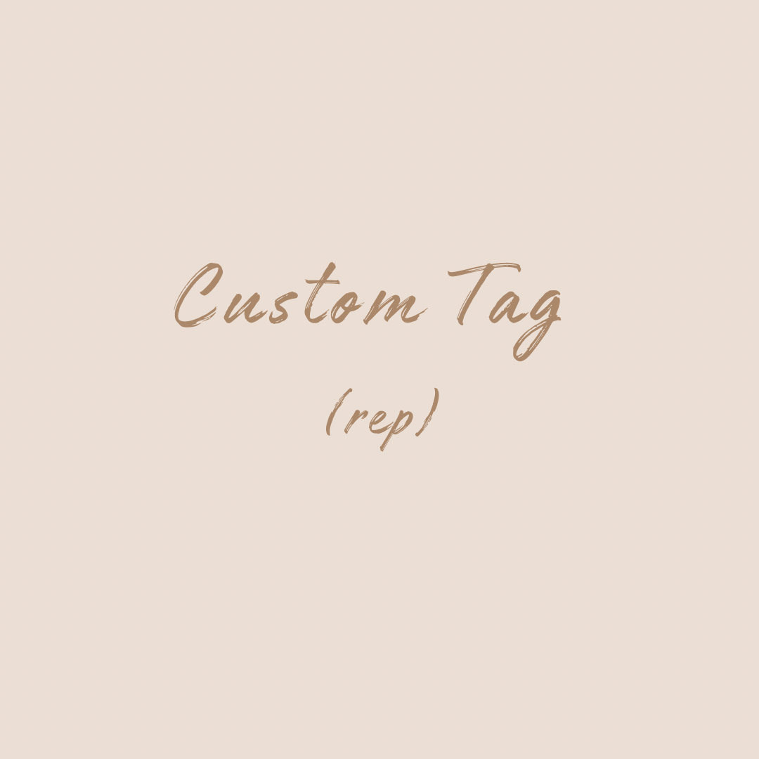 Tan Floral Arch Tag