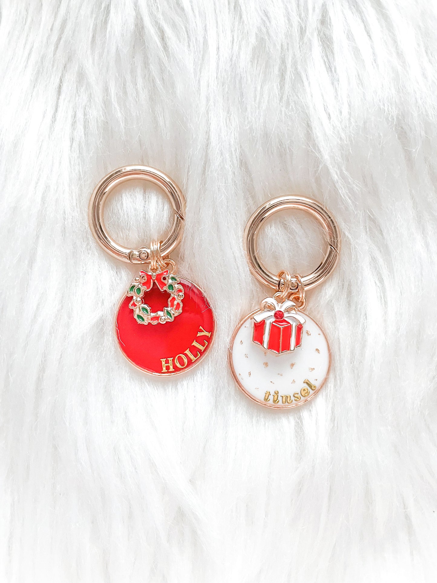 Holiday Red and White Tags