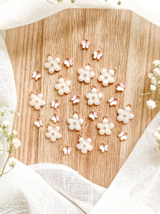 Cherry Blossom & Butterfly Charms