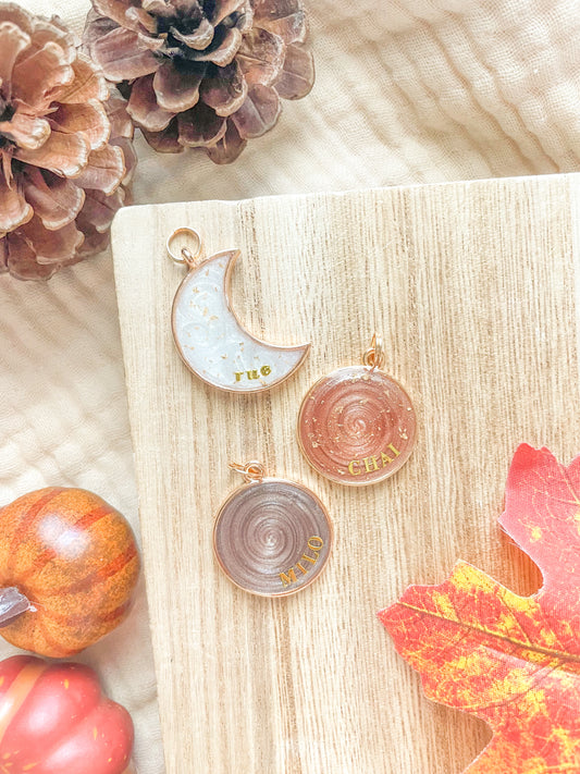 Moon & Swirl Tags (Resin)