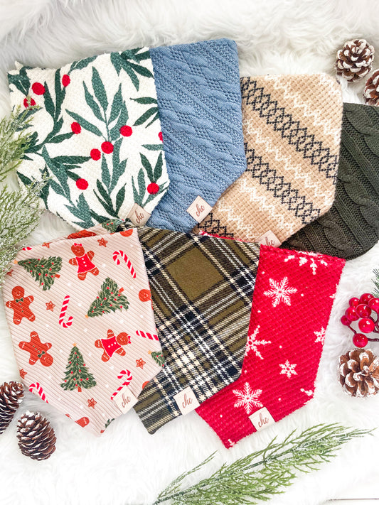 ‘Cozy Holiday’ Bandanas