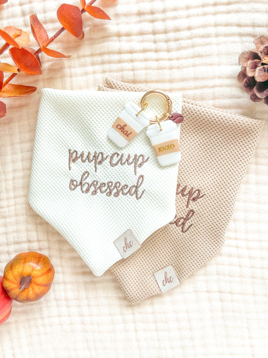 ‘Pup Cup’ Bandana/Tag Bundle ☕️