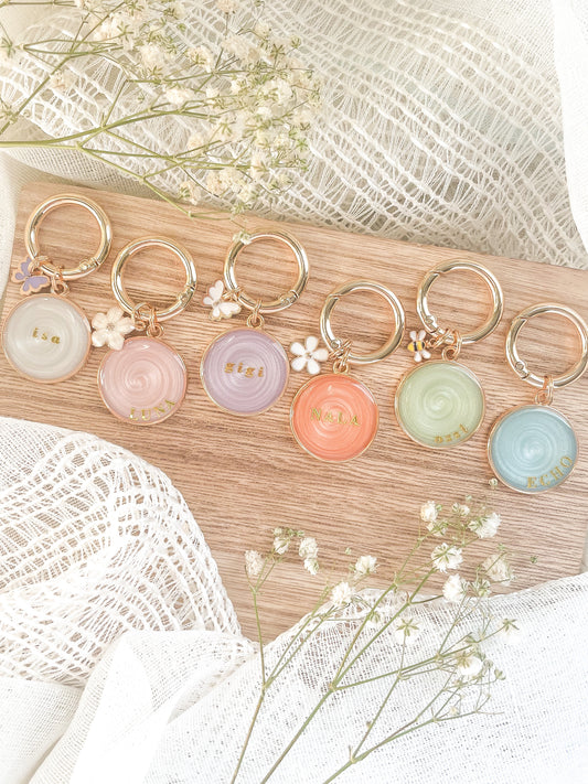 Spring Pastel Swirl Tags