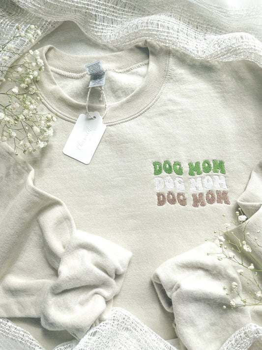 Groovy ‘Dog Mom’ Sweatshirt
