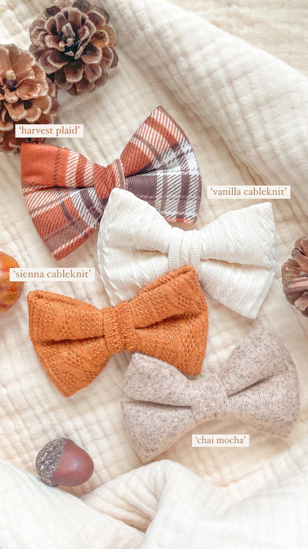 Fall Bows (Over the Collar)