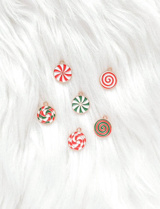 Vintage Peppermint Charms