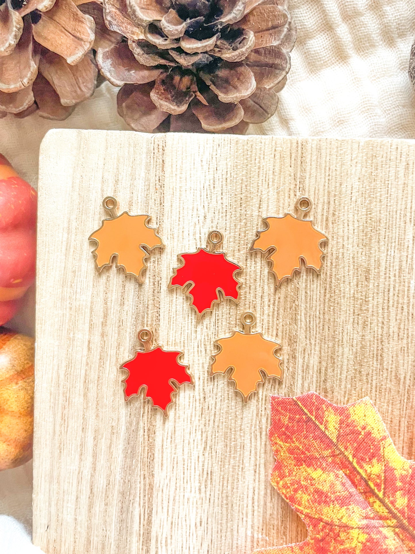 Maple Leaf Charms