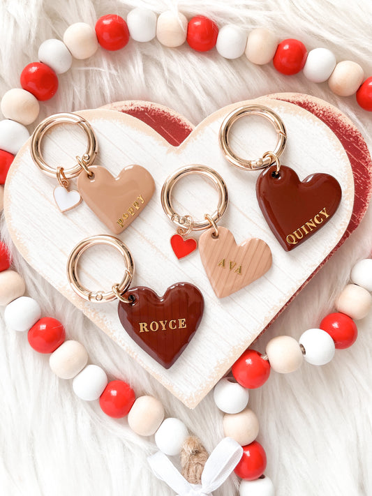 Heart Clay Tags (Large Size)
